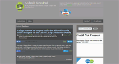 Desktop Screenshot of androidnewspad.com